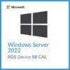 Pacote 50 Device CALs Windows Server 2022 - Licença Original + Nota Fiscal - Com Garantia