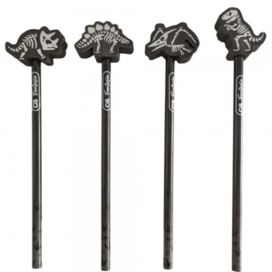 LAPIS PRETO COM BORRACHA CIS FANTASIA DINOGLOW - Imagem 3