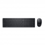 TECLADO E MOUSE SEM FIO DELL PRO KM5221W PRETO