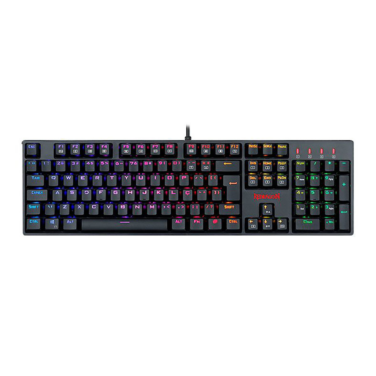 TECLADO MECANICO USB GAMER SURARA PRO SWITCH BROWN REDRAGON K582RGB-PRO V2 PRETO - Imagem 2