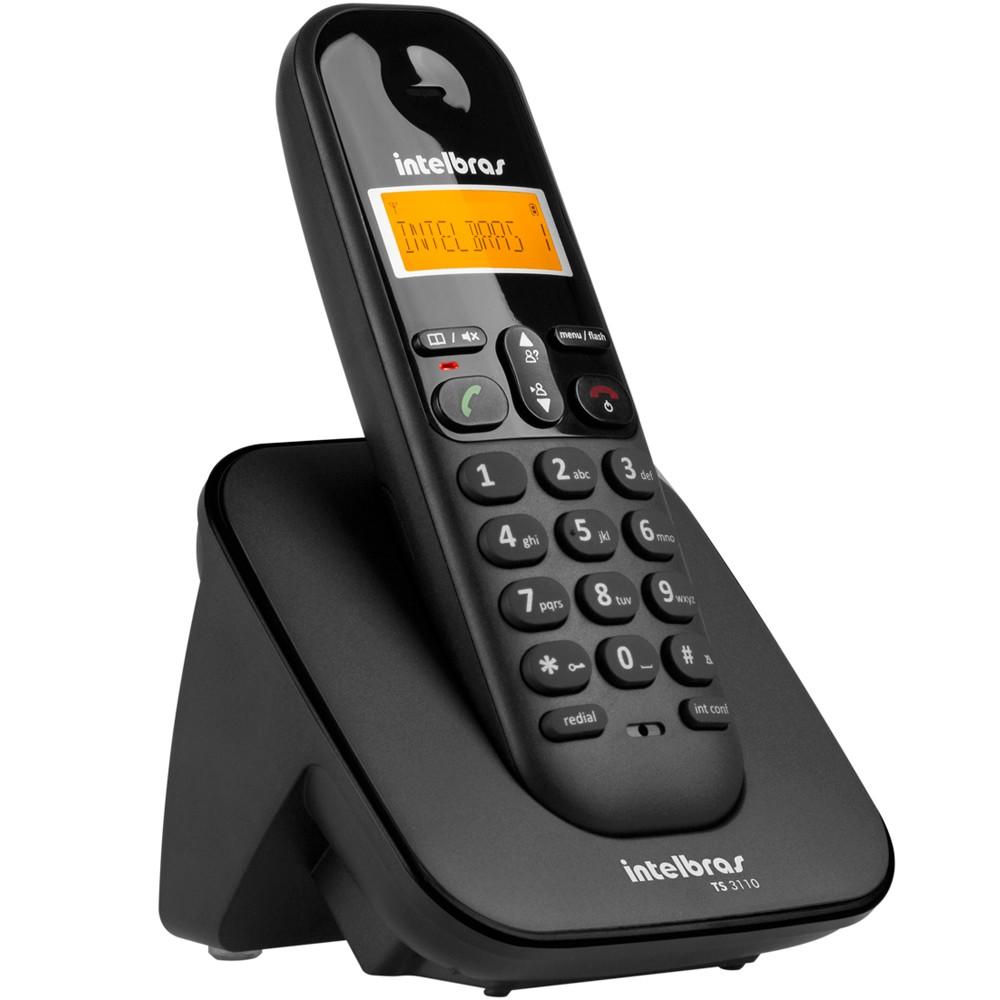 TELEFONE SEM FIO INTELBRAS TS3110 ID DECT6.0 PRETO - Imagem 2